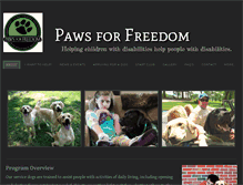 Tablet Screenshot of pawsforfreedom.org